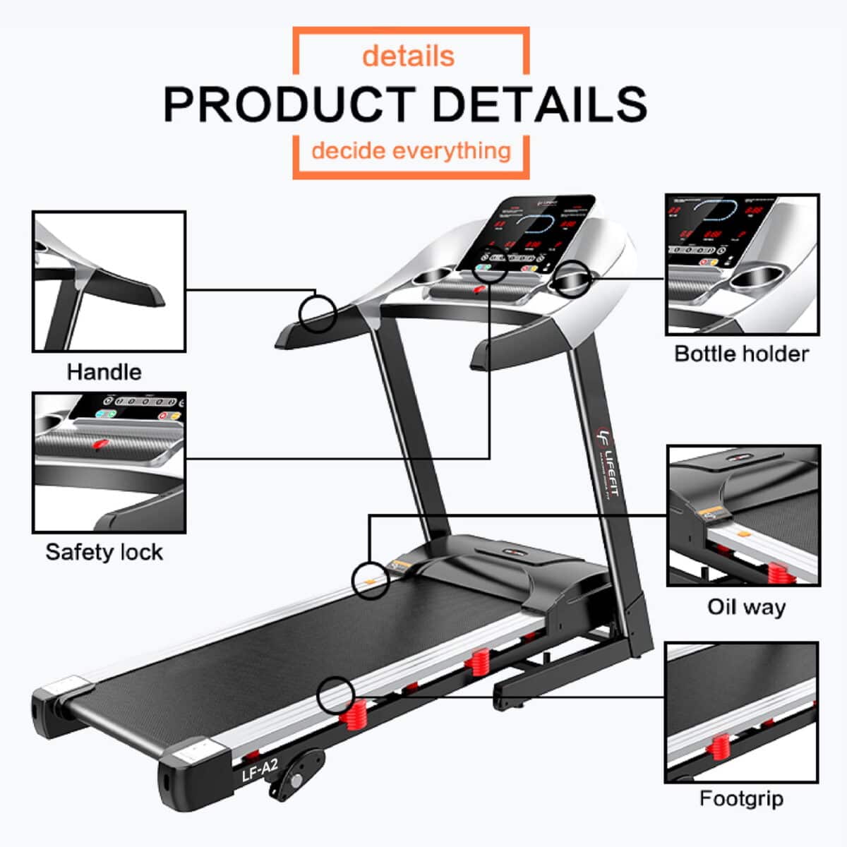 Life Fit A2 Treadmill Details