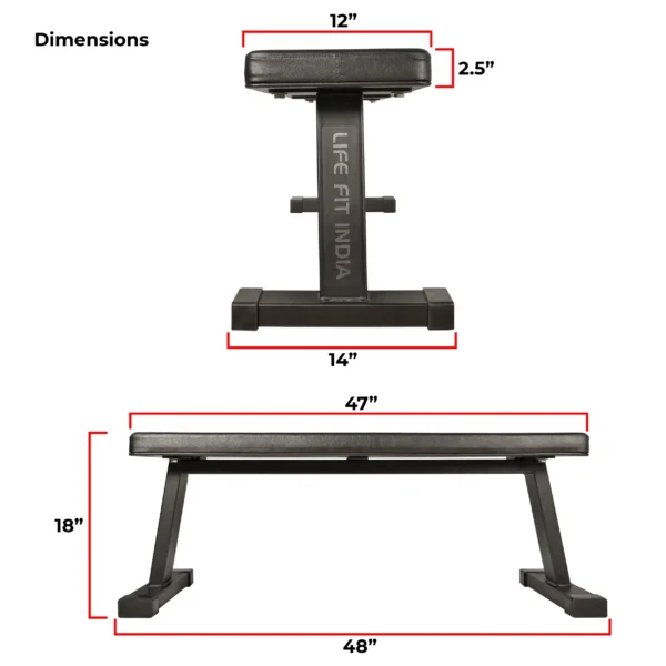 flat bench size