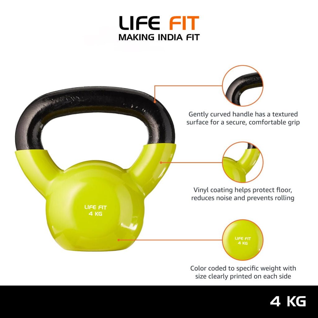 LIFE FIT Vinyl Kettlebell Details