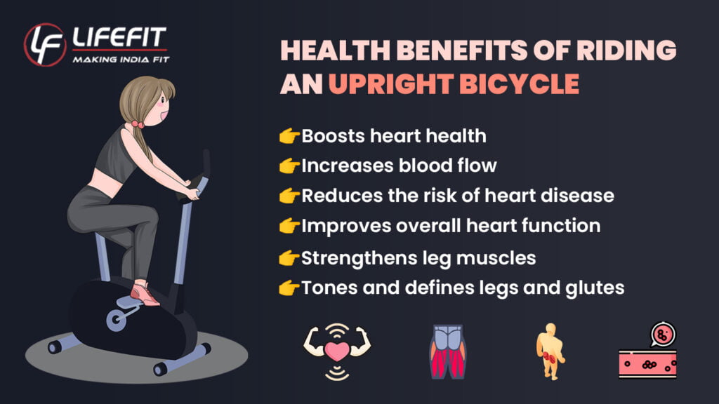 Health Benefits of riding upright bicycle.