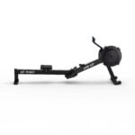 Side view of Air Rower Machine LF-AR 3 showing ergonomic design, aluminum guide rail, and hi-fi LCD monitor.