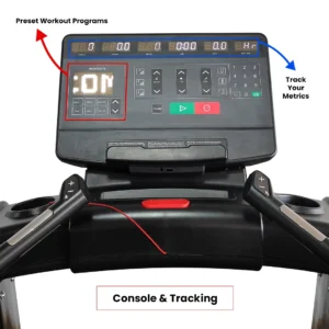 Treadmill LF800 console and tracking display