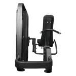 Rear view of LIFE FIT Impact Series Leg Curl and Extension Machine showing backrest, support handles, and stable base design.
