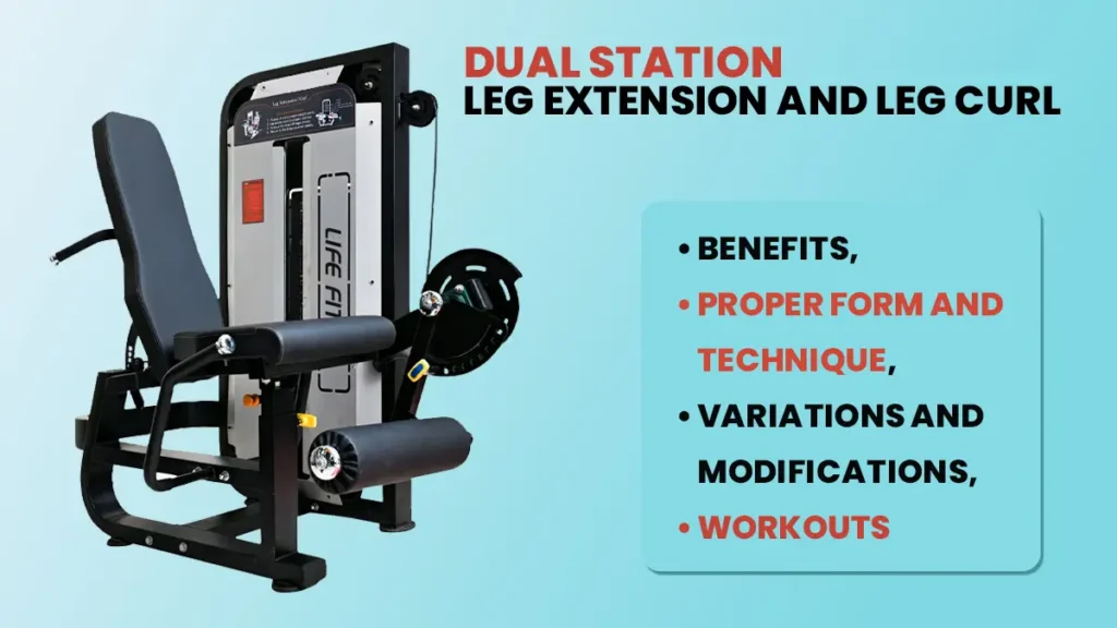 Benefits and usages of leg extension and leg curl machine