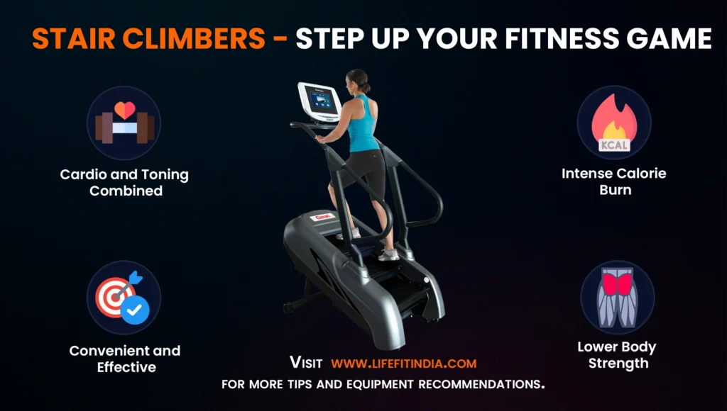 Enhance your fitness routine with stair climbers (cardio gym equipment) - take your workout to new heights