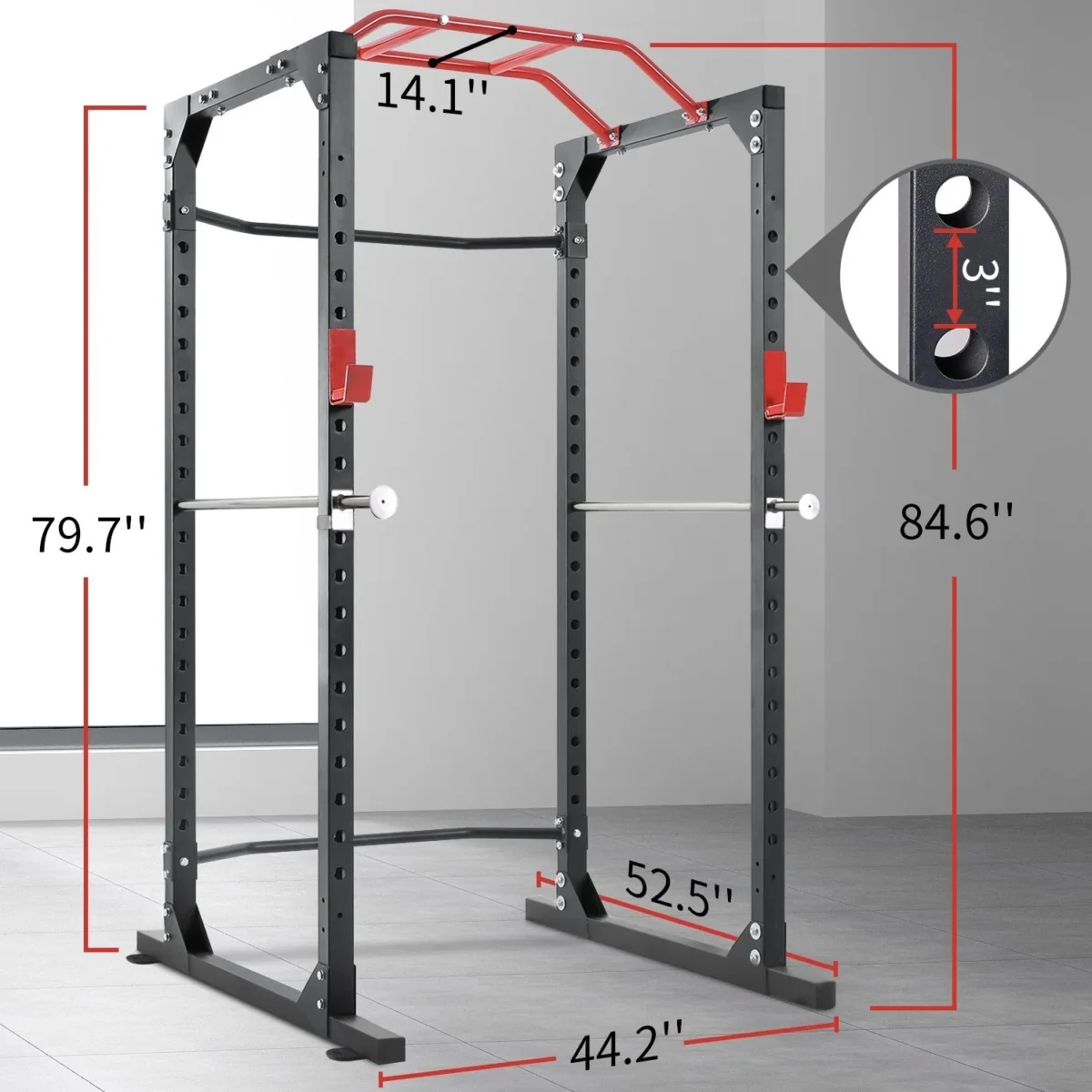 LF-R100 Power Rack Dimension