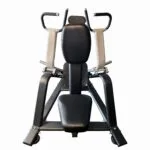 Back view of the Life Fit M200 Mid-Row Machine, a seated weightlifting machine with independent arms and neutral grip handles for back workouts.