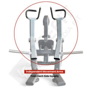 LIFE FIT Mid-Row Machine highlighting Independent Movement Arms, enabling you to train each side equally.