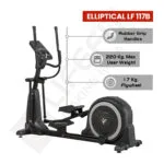 Full view of the LIFE FIT LF 117B Elliptical Trainer, showcasing its sleek design and sturdy build.