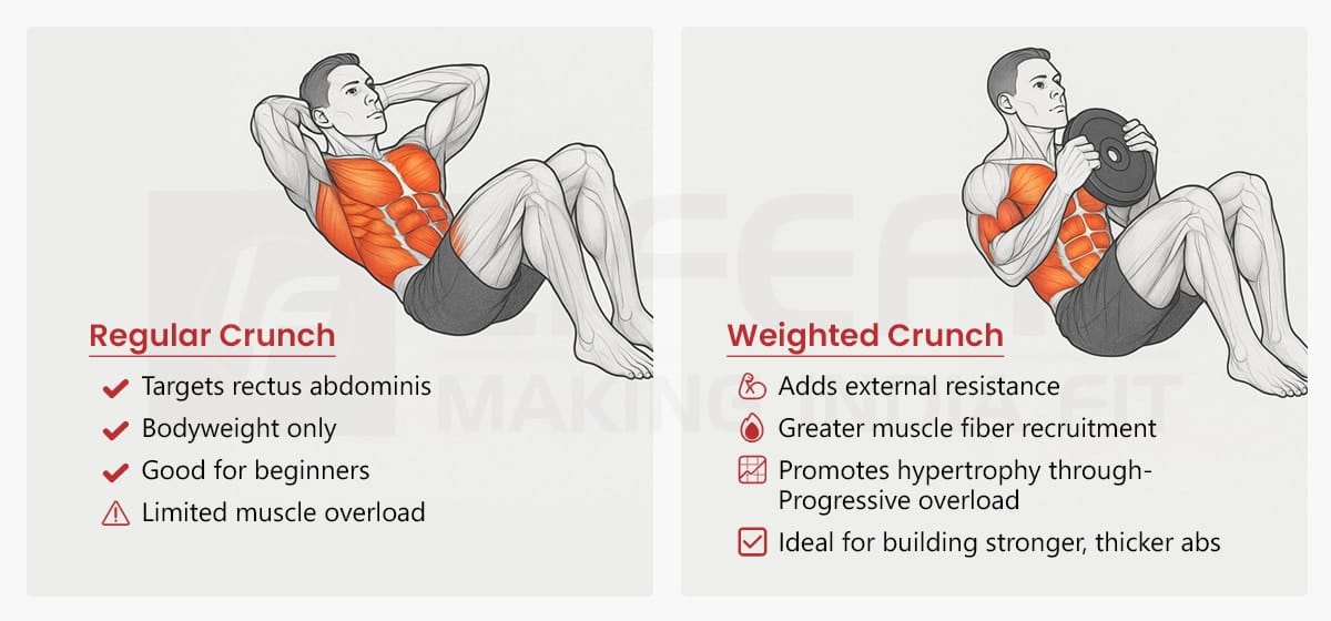 Weighted Crunches Exercise Guide Tips Benefits LIFE FIT Weighted Crunches Exercise Guide Tips Benefits LIFE FIT