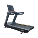 The LIFE FIT LF-8700 Pro Runner treadmill shown in a three-quarter profile view on a white background, displaying the "LIFE FIT" branding on the upright frame.