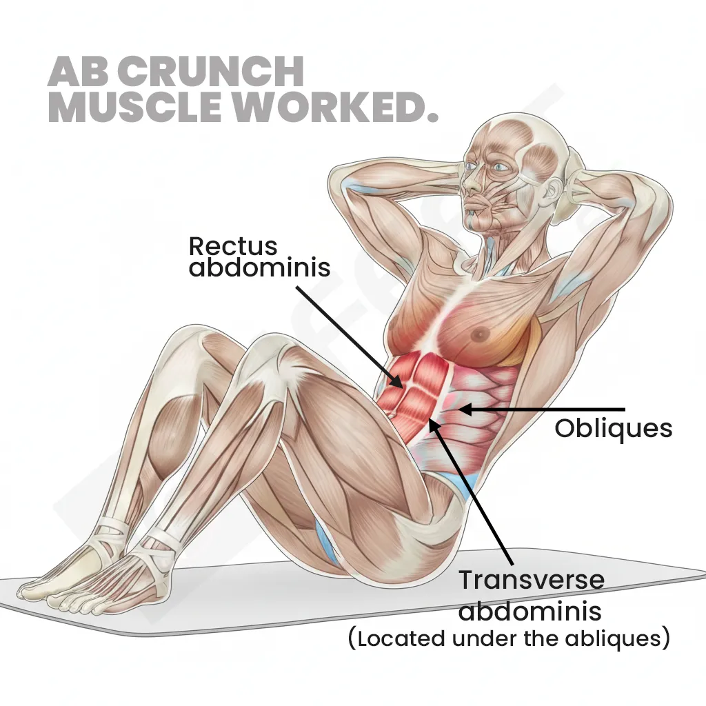 Ab Crunch Exercise Form Benefits Variations Guide LIFE FIT Ab Crunch Exercise Form Benefits Variations Guide LIFE FIT
