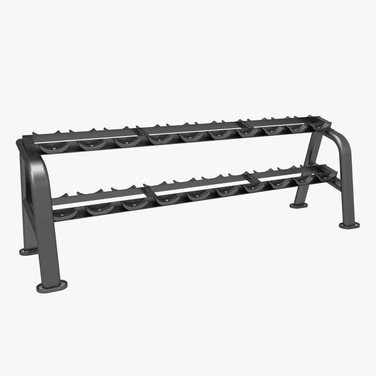 LIFE FIT Alpha Series 2 Tier Dumbbell Rack (LF-1262)