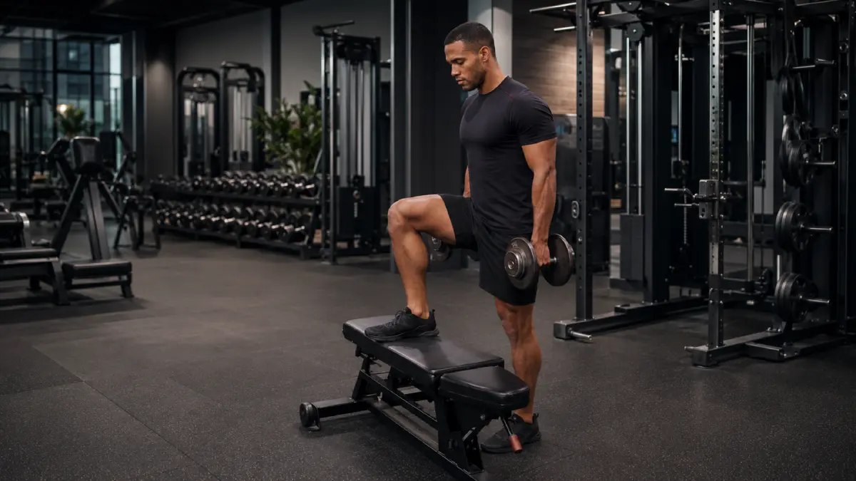 Dumbbell Step Up Exercise: Form, Muscles Worked, Benefits, Variations & Mistakes