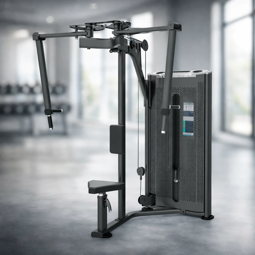 Commercial pec deck fly machine for chest isolation training